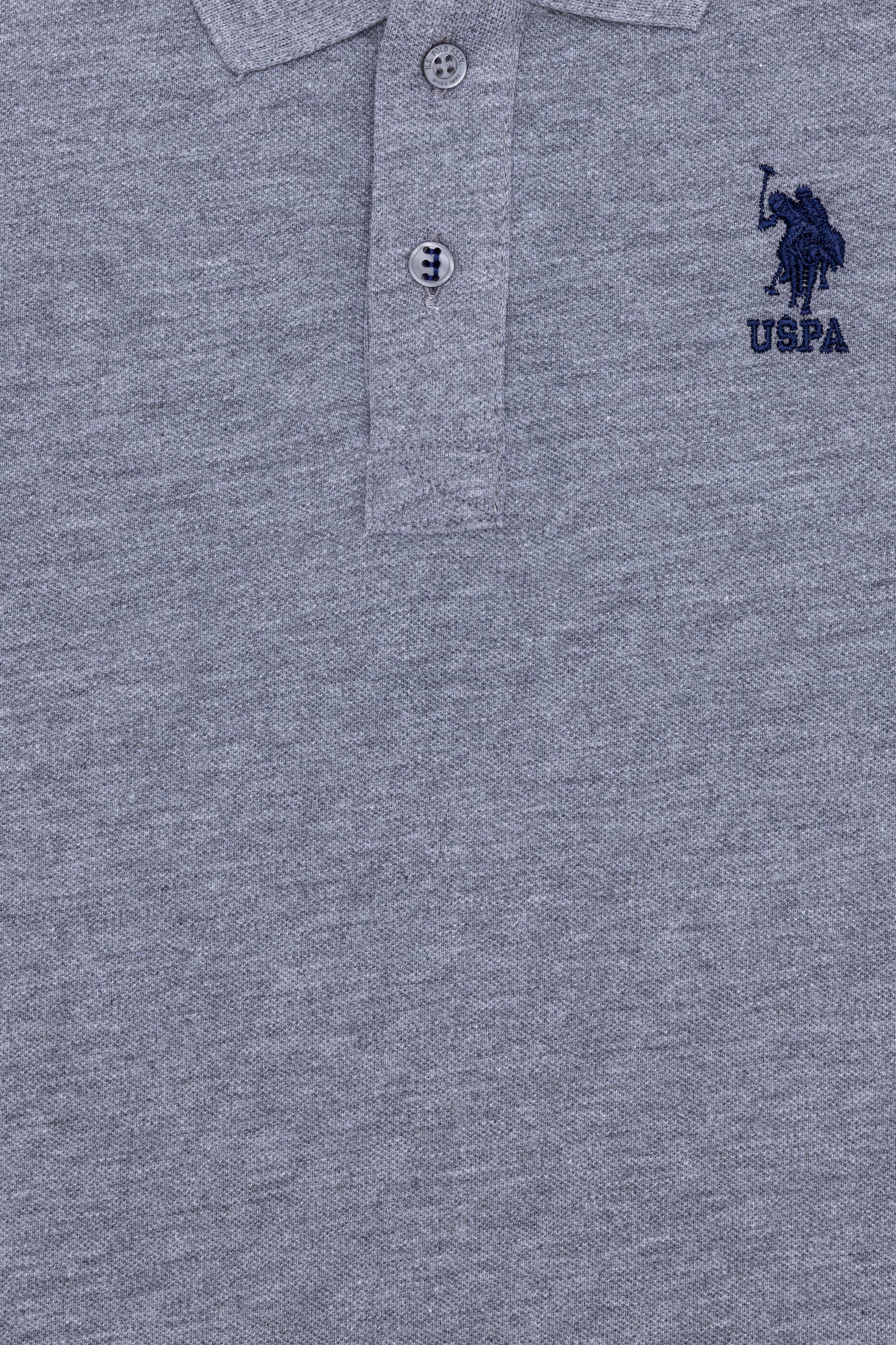 Erkek Çocuk Gri Melanj Polo Yaka Tişört