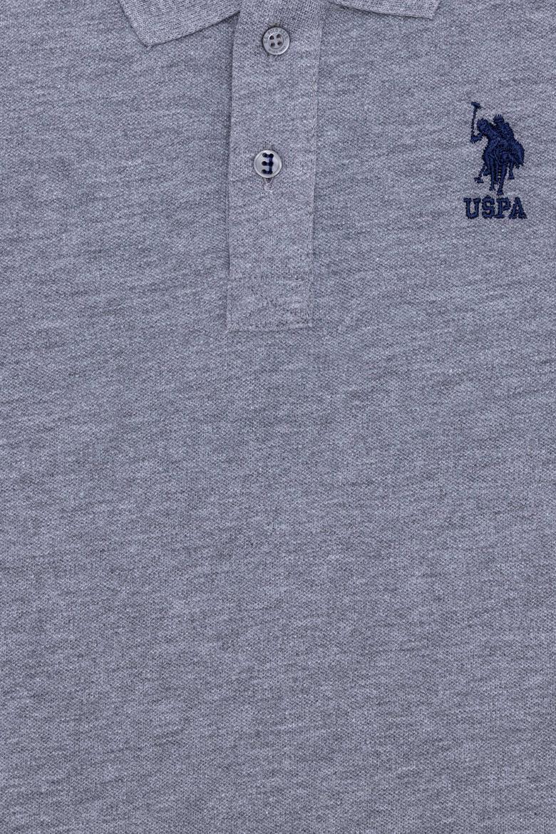 Erkek Çocuk Gri Melanj Polo Yaka Tişört - 50249283121