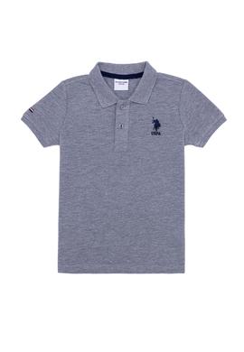 Erkek Çocuk Gri Melanj Polo Yaka Tişört - 50249283121