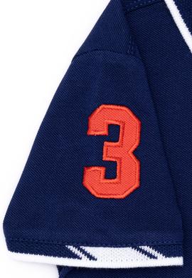 Erkek Çocuk Lacivert Basic Polo Yaka Tişört - 50249580035