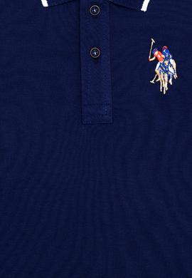 Erkek Çocuk Lacivert Basic Polo Yaka Tişört - 50249580035