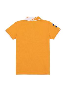 Erkek Çocuk Koyu Sarı Basic Polo Yaka Tişört - 50249580123