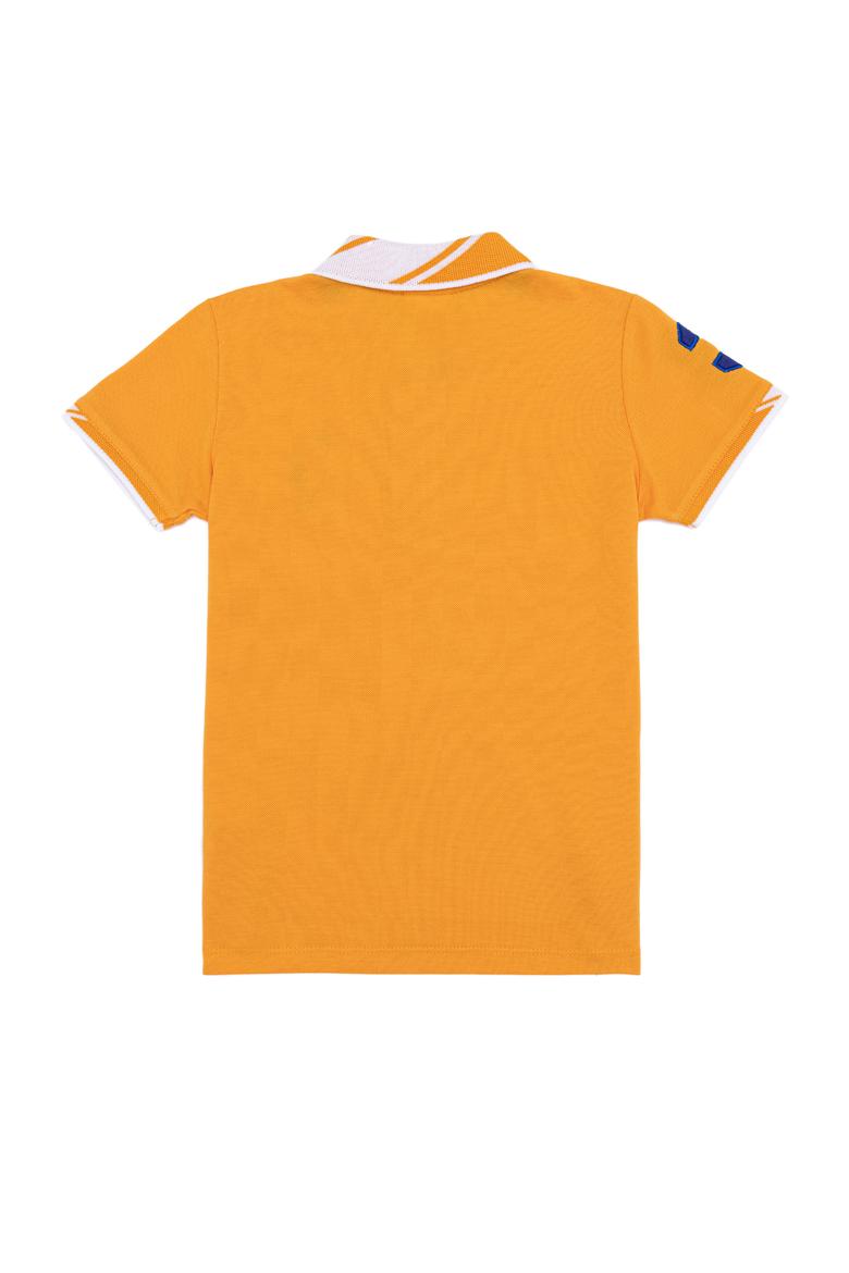 Erkek Çocuk Koyu Sarı Basic Polo Yaka Tişört - 50249580123