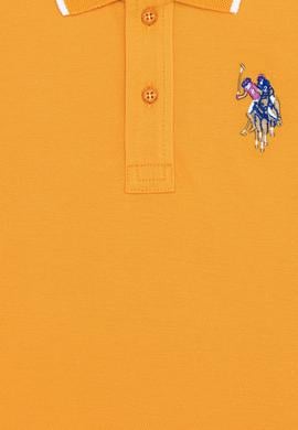 Erkek Çocuk Koyu Sarı Basic Polo Yaka Tişört - 50249580123