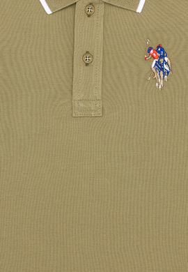 Erkek Çocuk Koyu Haki Basic Polo Yaka Tişört - 50249580134