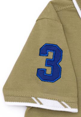 Erkek Çocuk Koyu Haki Basic Polo Yaka Tişört - 50249580134