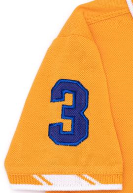 Erkek Çocuk Koyu Sarı Basic Polo Yaka Tişört - 50249580123