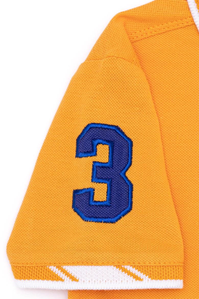 Erkek Çocuk Koyu Sarı Basic Polo Yaka Tişört - 50249580123