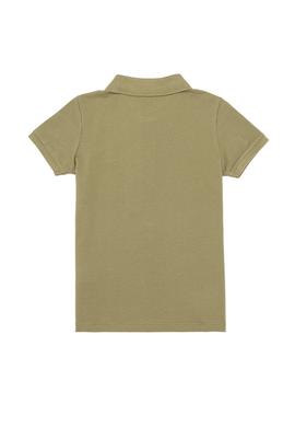 Erkek Çocuk Koyu Haki Polo Yaka Tişört - 50249283187