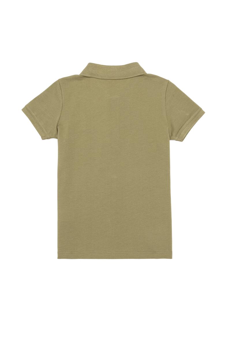 Erkek Çocuk Koyu Haki Polo Yaka Tişört - 50249283187
