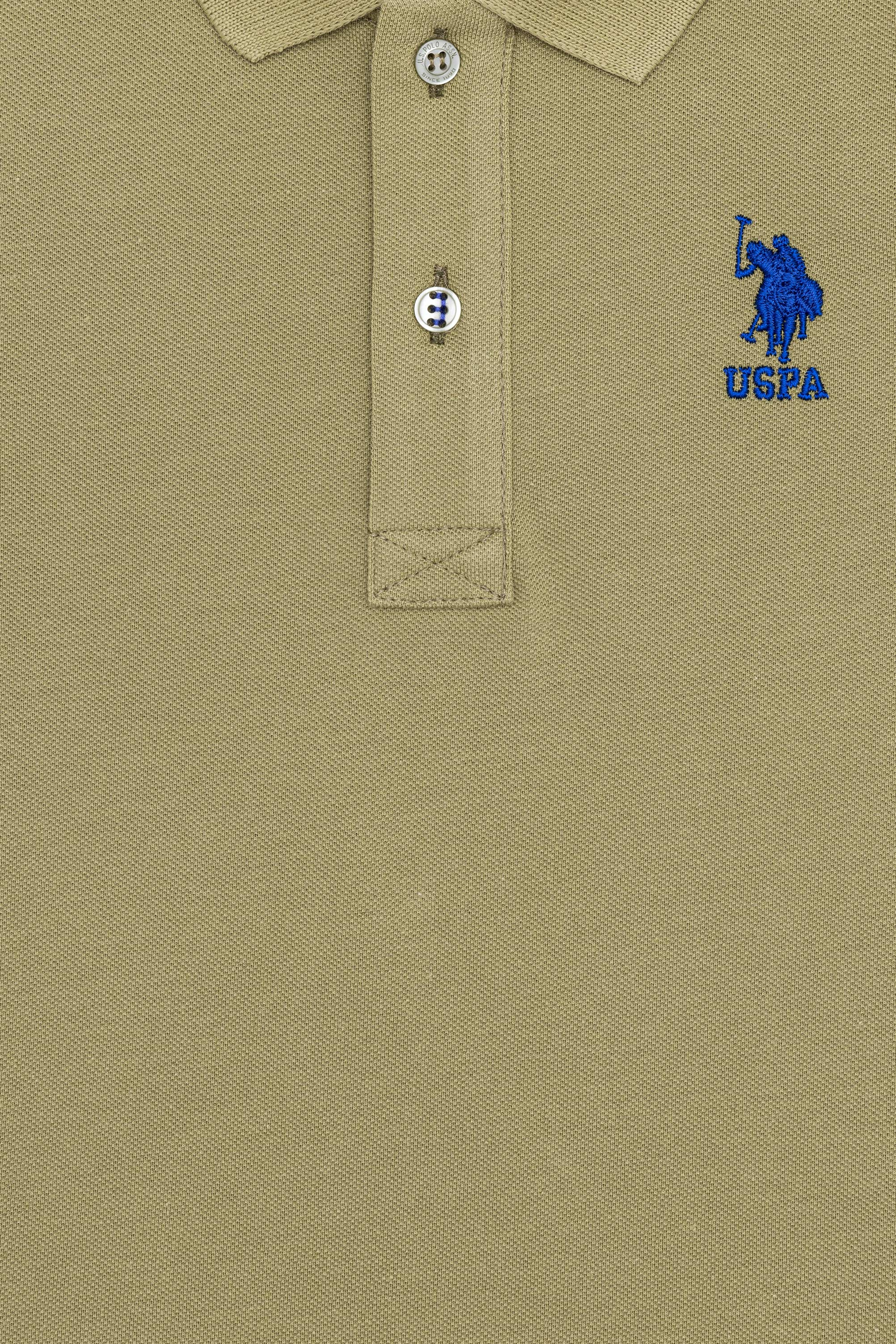 Erkek Çocuk Koyu Haki Polo Yaka Tişört