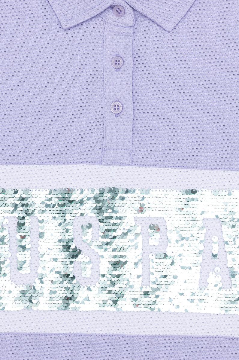 Kız Çocuk Lila Polo Yaka Tişört