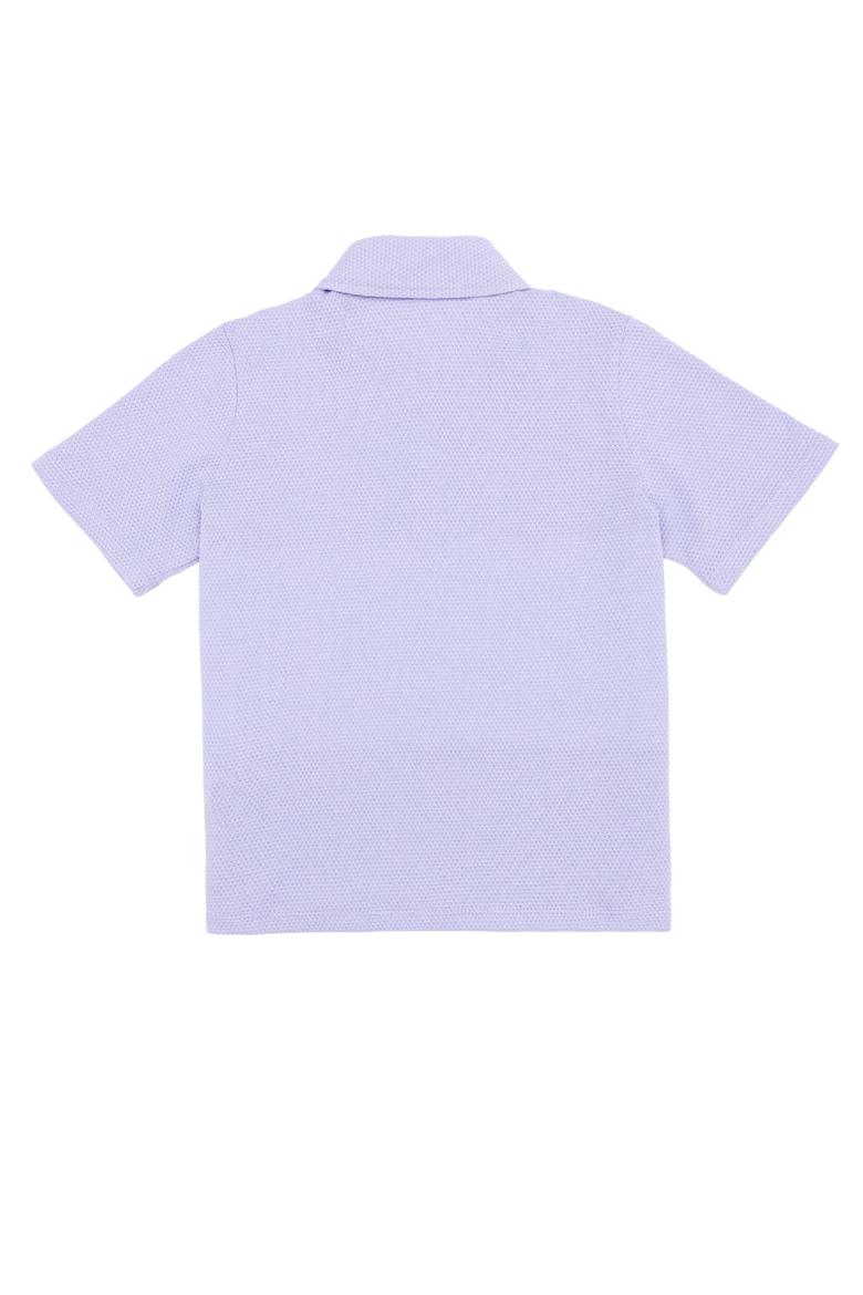 Kız Çocuk Lila Polo Yaka Tişört - 50249096003