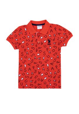 Erkek Çocuk Kırmızı Polo Yaka Tişört - 50248941030
