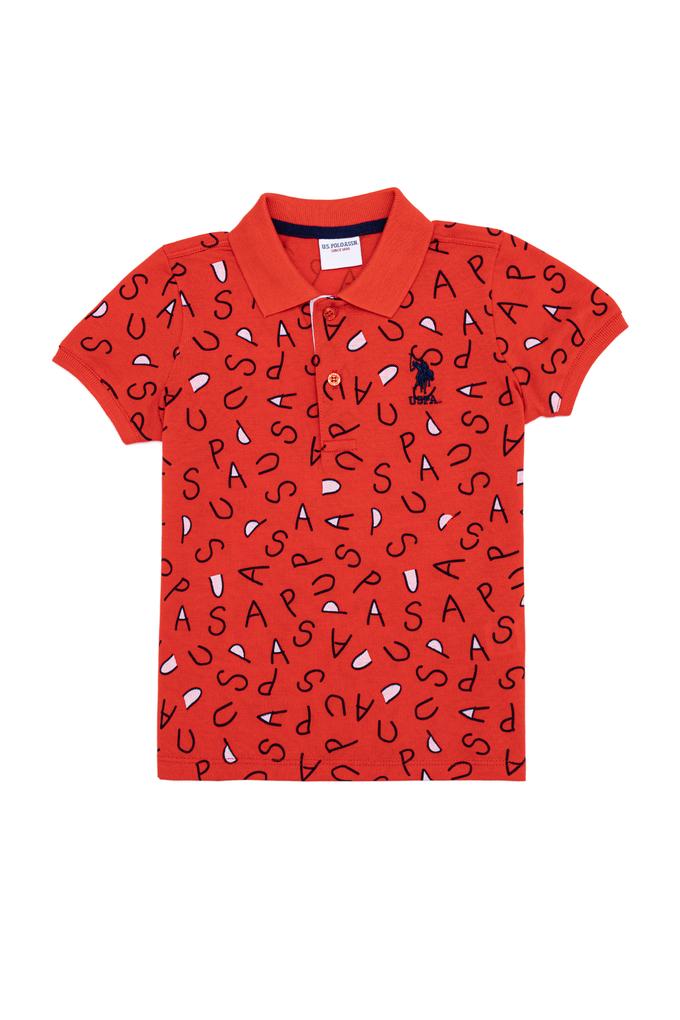 Erkek Çocuk Kırmızı Polo Yaka Tişört