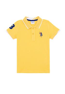 Erkek Çocuk Açık Sarı Basic Polo Yaka Tişört - 50249580002