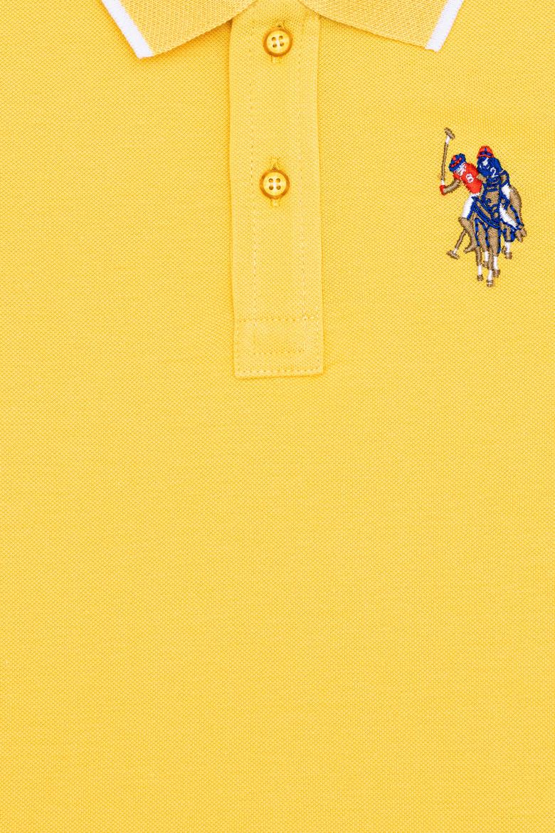 Erkek Çocuk Açık Sarı Basic Polo Yaka Tişört - 50249580002