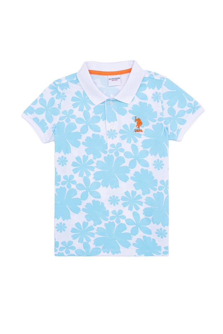 Erkek Çocuk Turkuaz Polo Yaka Tişört