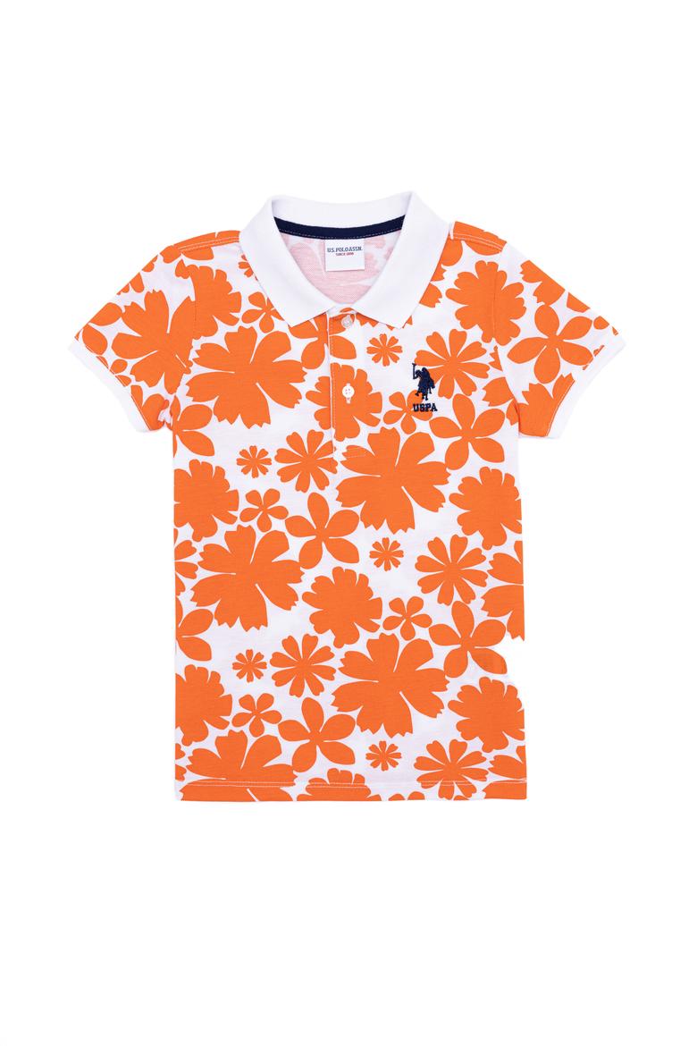 Erkek Çocuk Turuncu Polo Yaka Tişört