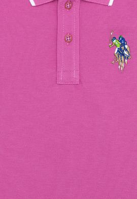 Erkek Çocuk Pembe Polo Yaka Tişört - 50249580057