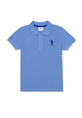 Erkek Çocuk Koyu Mavi Polo Yaka Tişört - 50249283055