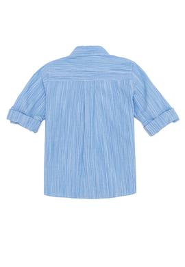 Erkek Çocuk Turkuaz Uzun Kollu Gömlek - 50249563013