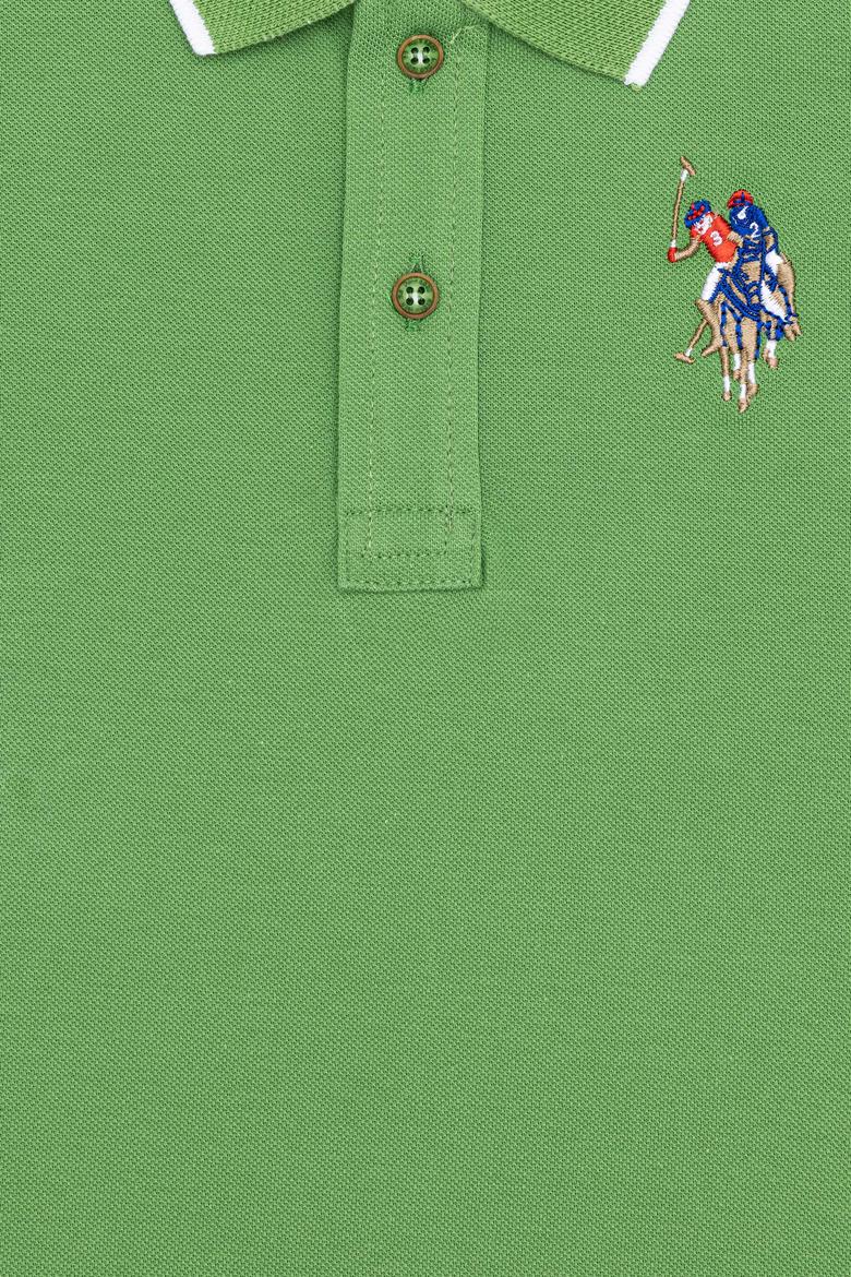 Erkek Çocuk Elma Yeşili Basic Polo Yaka Tişört - 50249580024