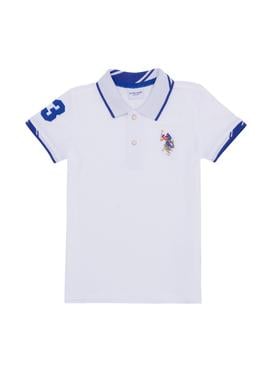 Erkek Çocuk Beyaz Basic Polo Yaka Tişört - 50249580015