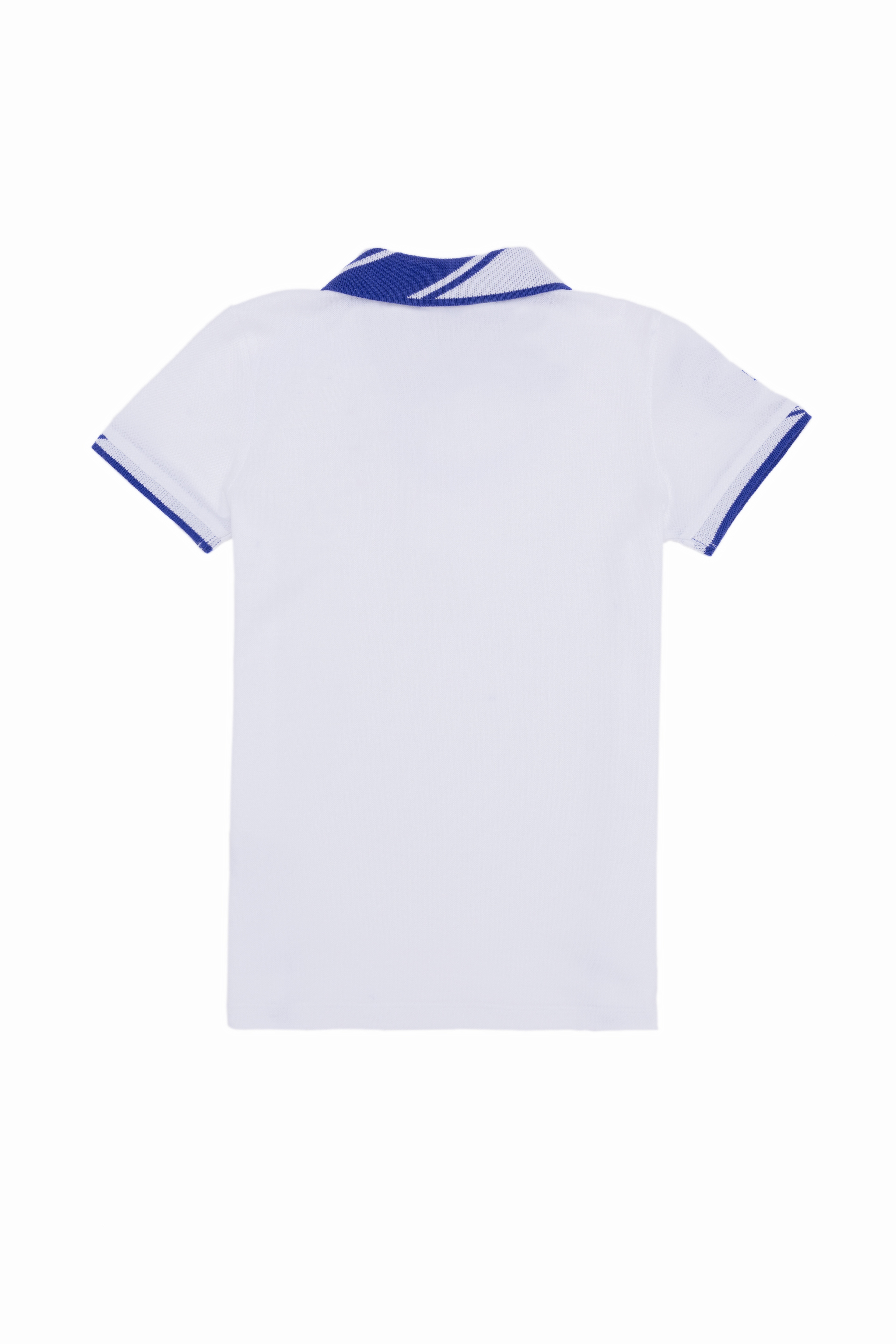 Erkek Çocuk Beyaz Basic Polo Yaka Tişört - Image 2