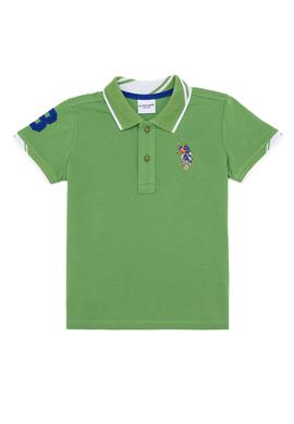 Erkek Çocuk Elma Yeşili Basic Polo Yaka Tişört - 50249580024