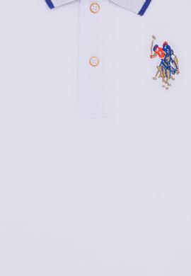 Erkek Çocuk Beyaz Basic Polo Yaka Tişört - 50249580015