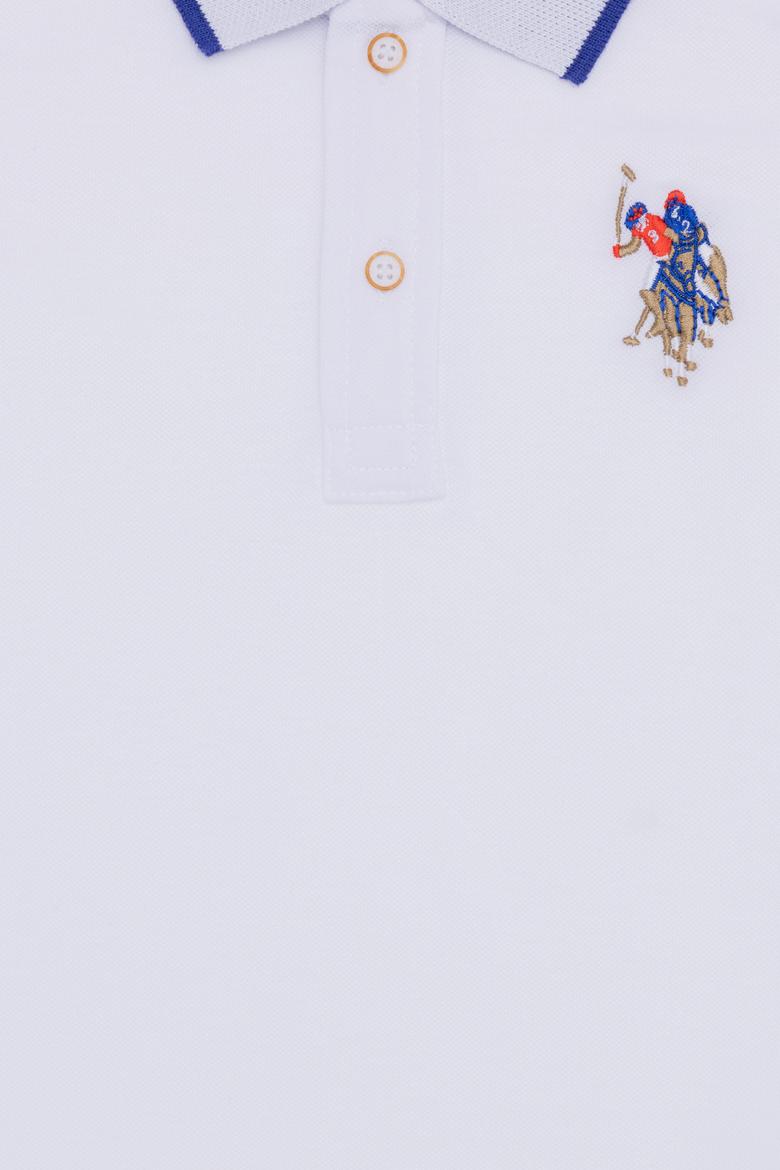 Erkek Çocuk Beyaz Basic Polo Yaka Tişört - 50249580015