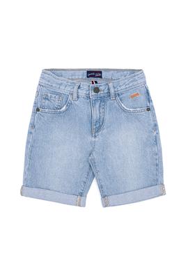 Erkek Çocuk Açık Mavi Jean Şort - 50247725002