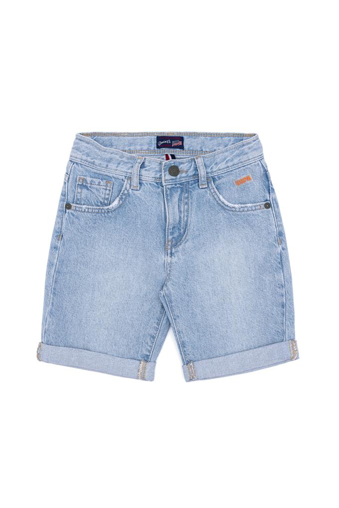 Erkek Çocuk Açık Mavi Jean Şort