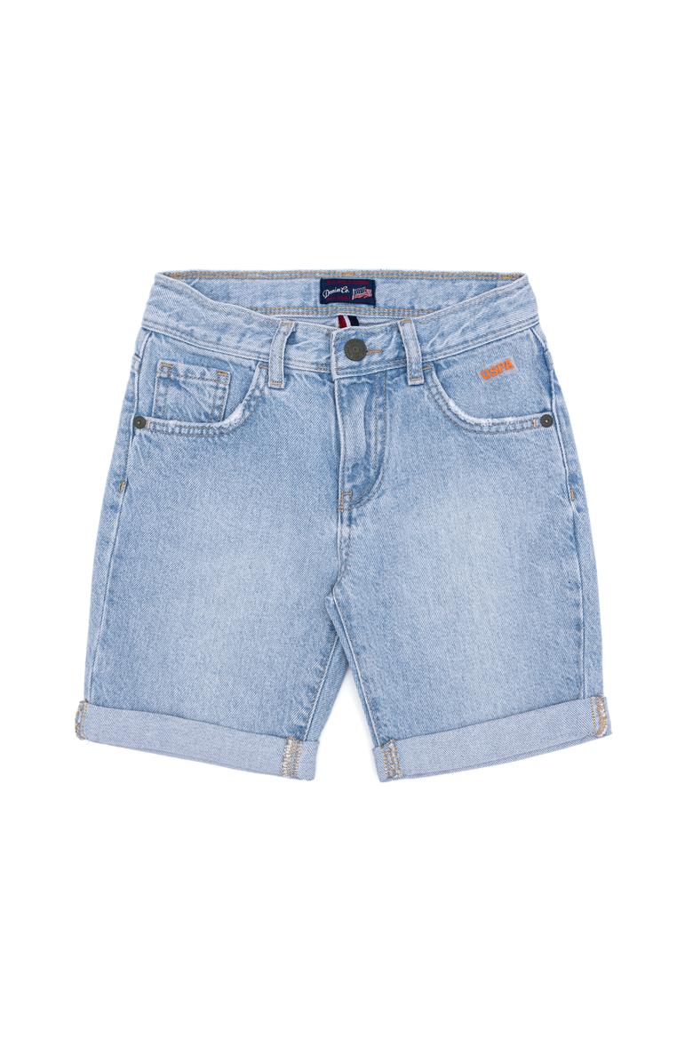 Erkek Çocuk Açık Mavi Jean Şort