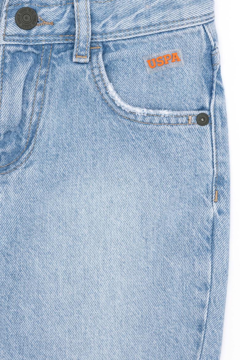 Erkek Çocuk Açık Mavi Jean Şort - 50247725002