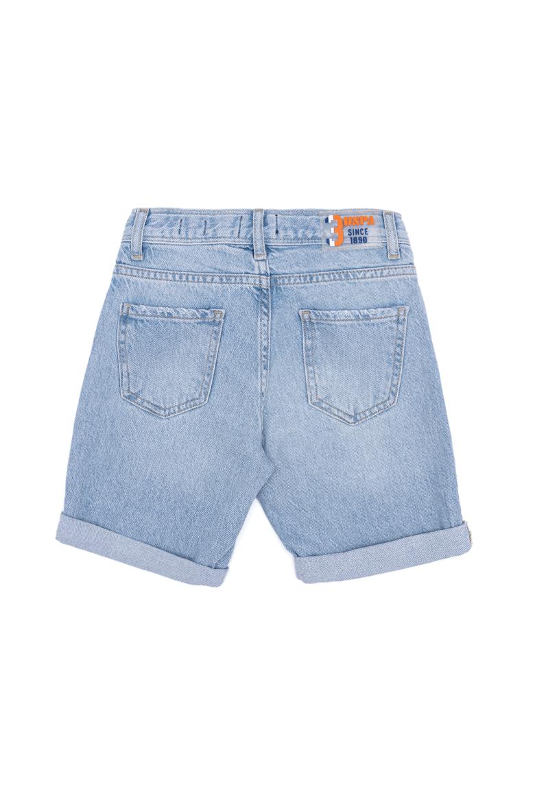 Erkek Çocuk Açık Mavi Jean Şort - 50247725002