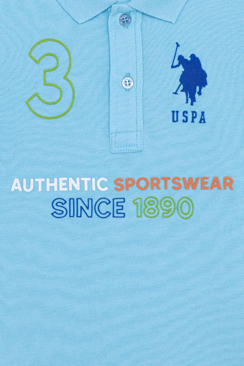 Erkek Çocuk Turkuaz Polo Yaka Tişört - 50249579025