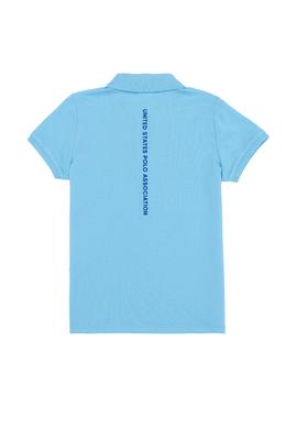 Erkek Çocuk Turkuaz Polo Yaka Tişört - 50249579025