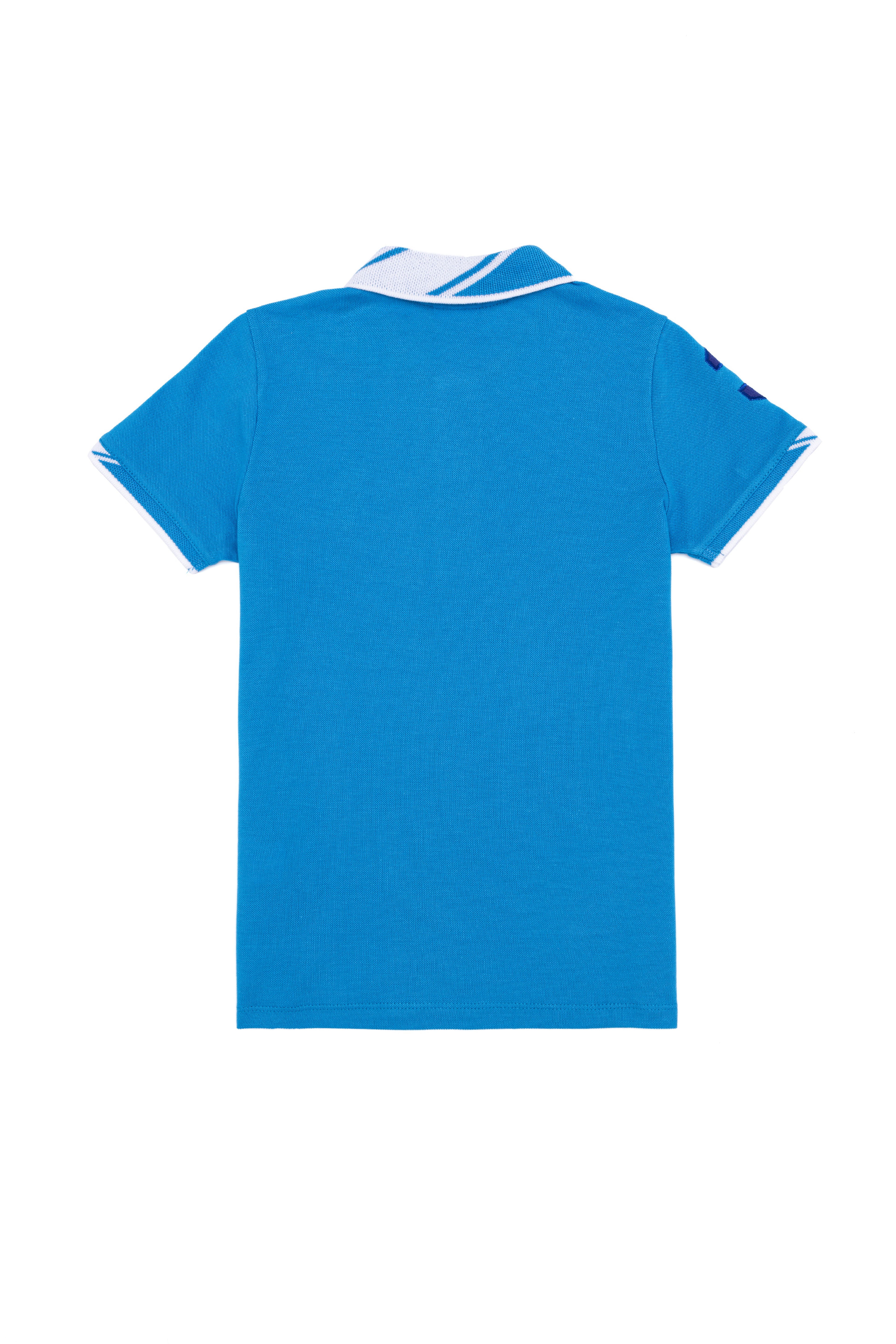 Erkek Çocuk Kobalt Basic Polo Yaka Tişört - Image 2