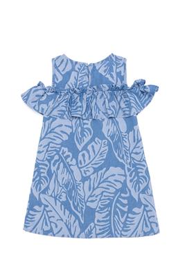 Kız Çocuk Açık Mavi Jean Elbise - 50247441009