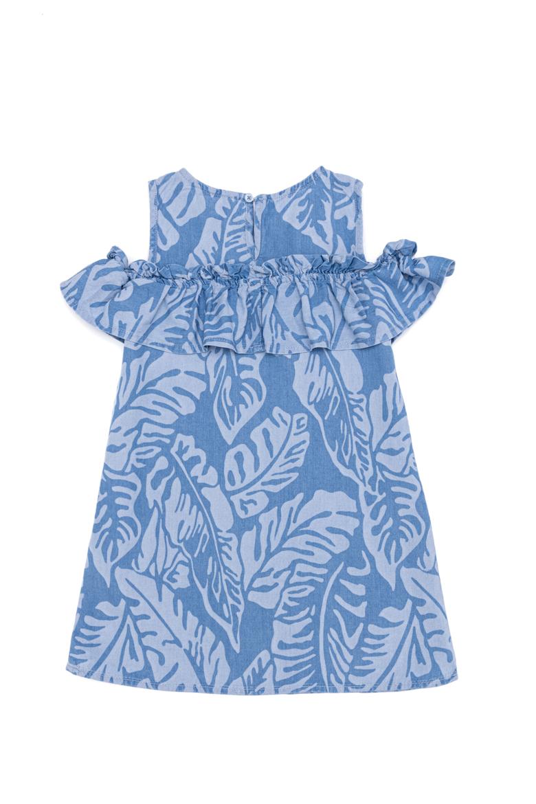 Kız Çocuk Açık Mavi Jean Elbise - 50247441009