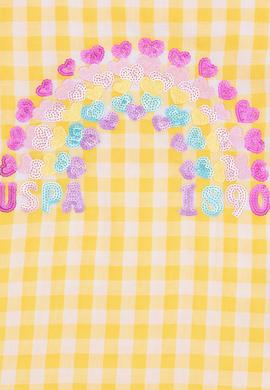 Kız Çocuk Açık Sarı Kısa Kollu Gömlek - 50246451006