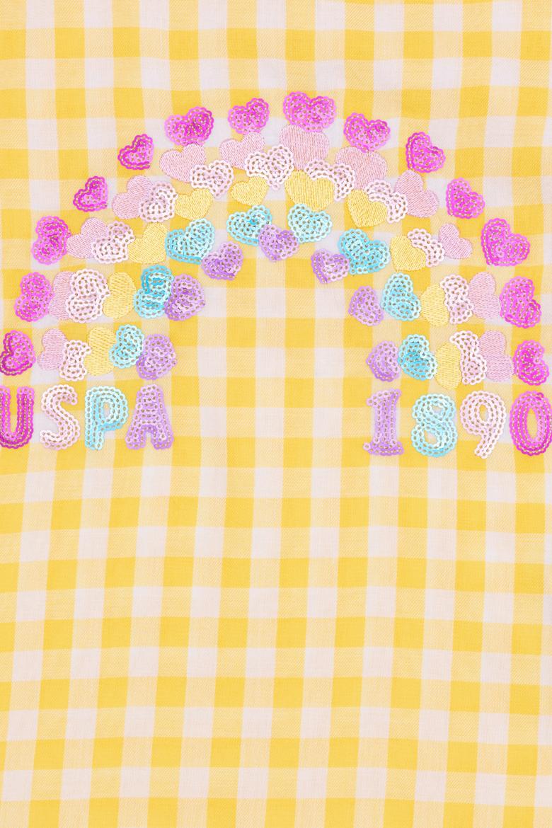 Kız Çocuk Açık Sarı Kısa Kollu Gömlek - 50246451006