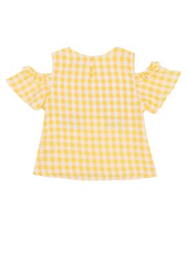 Kız Çocuk Açık Sarı Kısa Kollu Gömlek - 50246451006