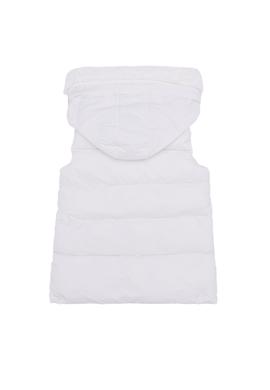 Kız Çocuk Krem Kapüşonlu Yelek - 50255737007