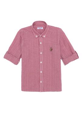 Erkek Çocuk Kırmızı Uzun Kollu Gömlek - 50247891002