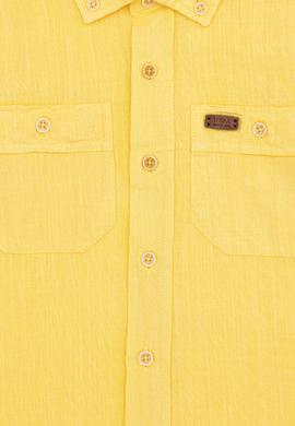 Erkek Çocuk Açık Sarı Uzun Kollu Gömlek - 50246578031