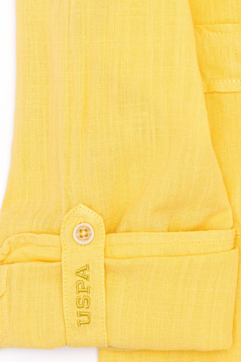 Erkek Çocuk Açık Sarı Uzun Kollu Gömlek - 50246578031