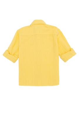 Erkek Çocuk Açık Sarı Uzun Kollu Gömlek - 50246578031